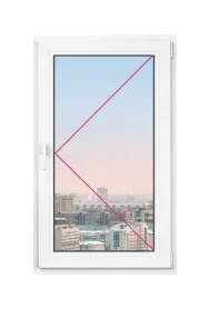 Одностворчатое окно Rehau Blitz 550x550 - 1 Одностворчатое окно Rehau Blitz 550x550 - фото - 1